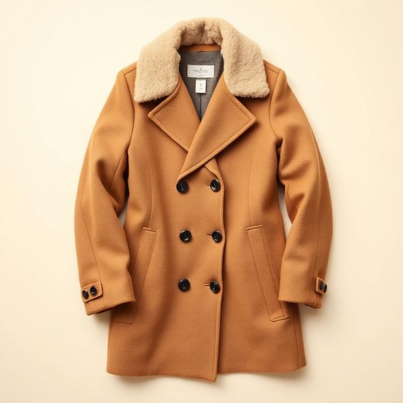 Shearling-Collar Overcoat