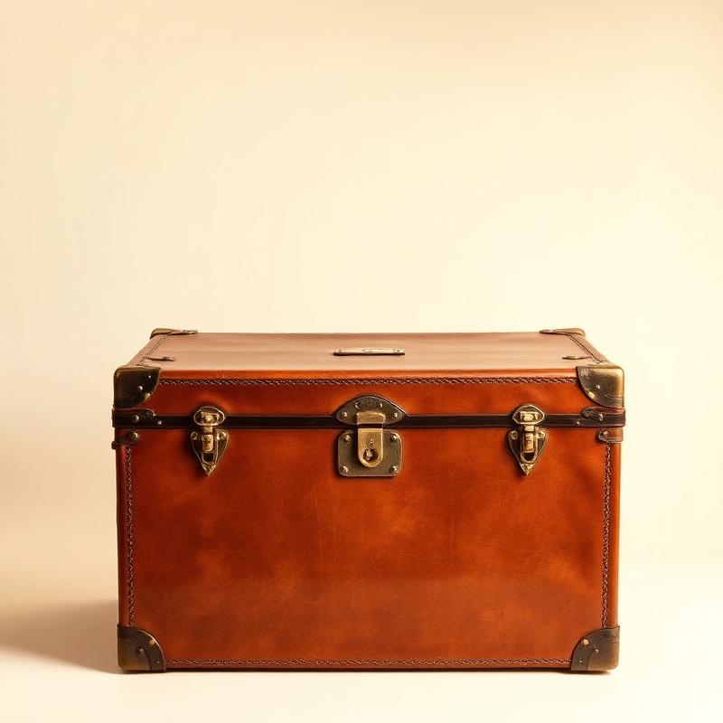Leather Travel Trunk